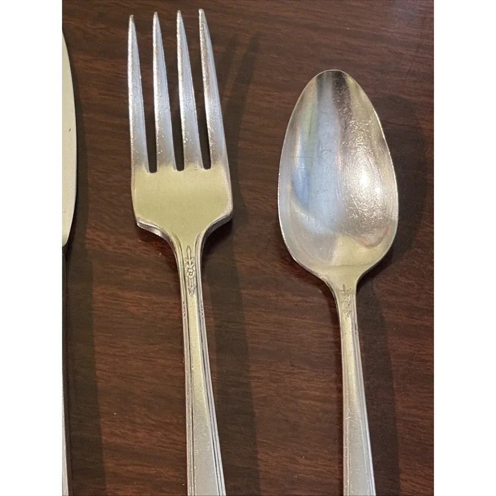 Set Of 3 Vintage Oneida Community Milady Silverware Flatware In Small Size*